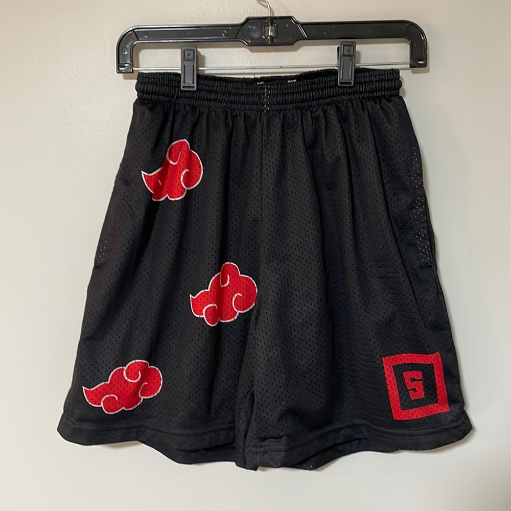 Naruto Akatsuki Mesh Shorts